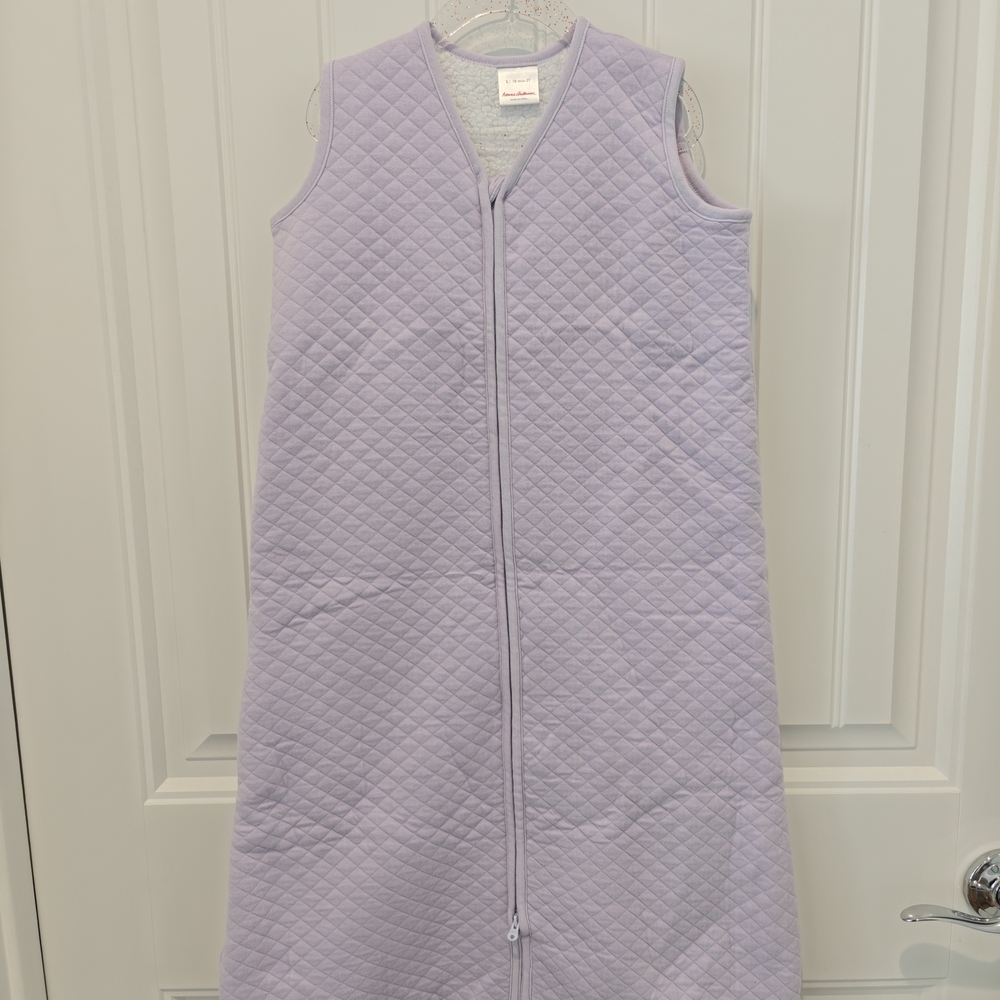 Hanna Andersson Light Purple Quilted Sleeveless Bag